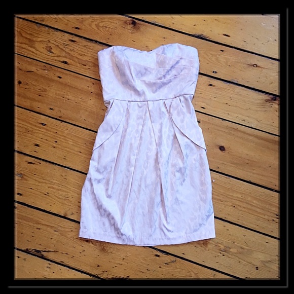 NWT Pastel pink strapless mini cocktail dress S - Picture 6 of 10